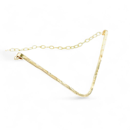 Gold V-Bar Necklace
