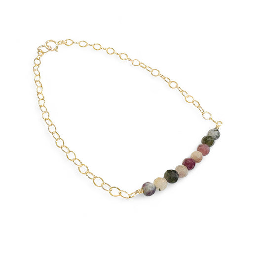 Tourmaline Dainty Chain Bracelet