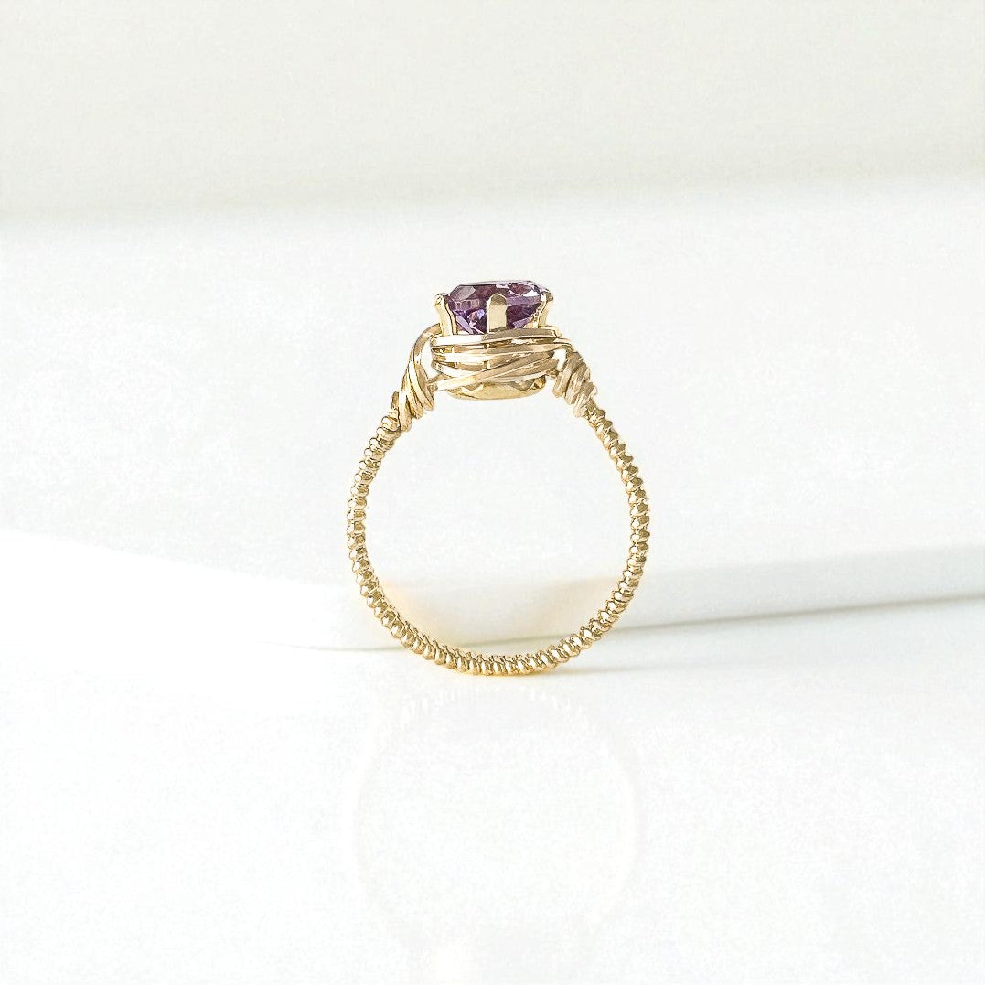 Rose de France Wire Wrapped Ring