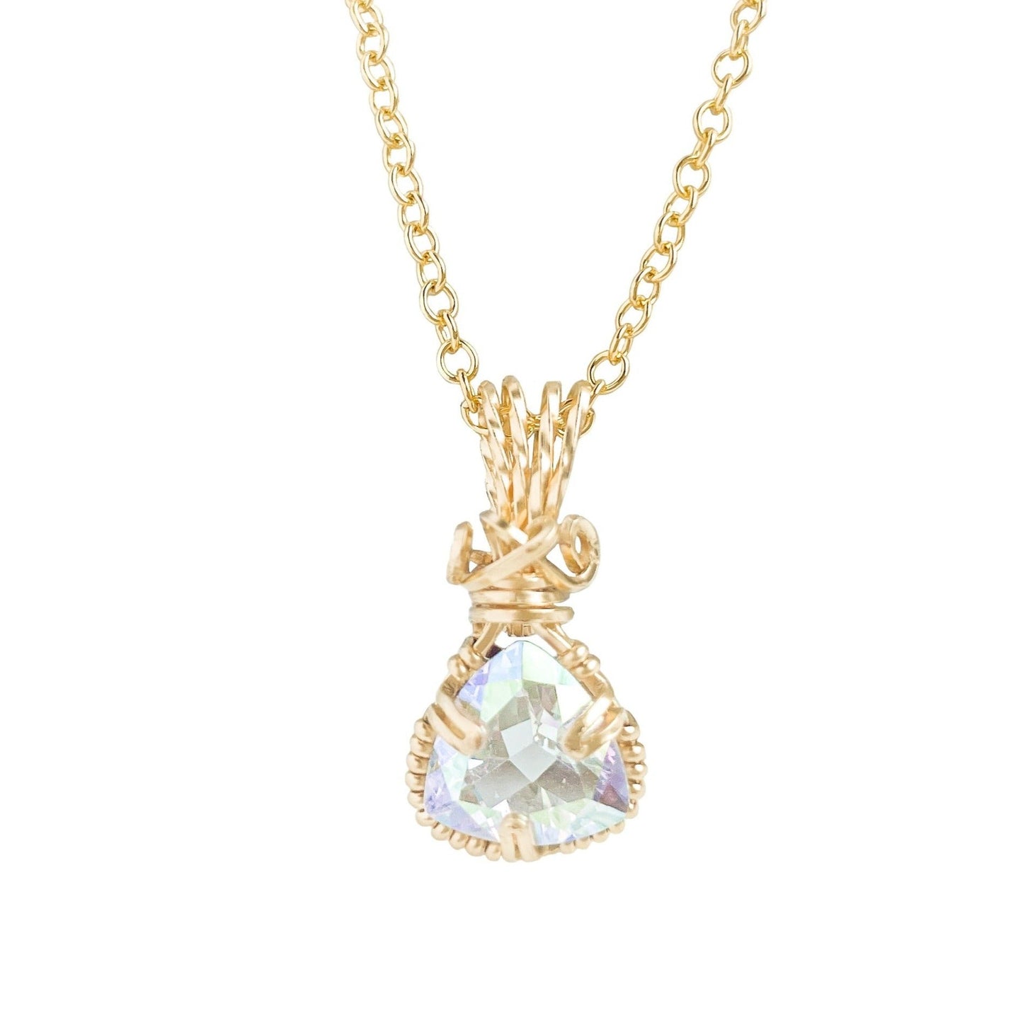 Mercury Mystic Topaz Pendant Necklace