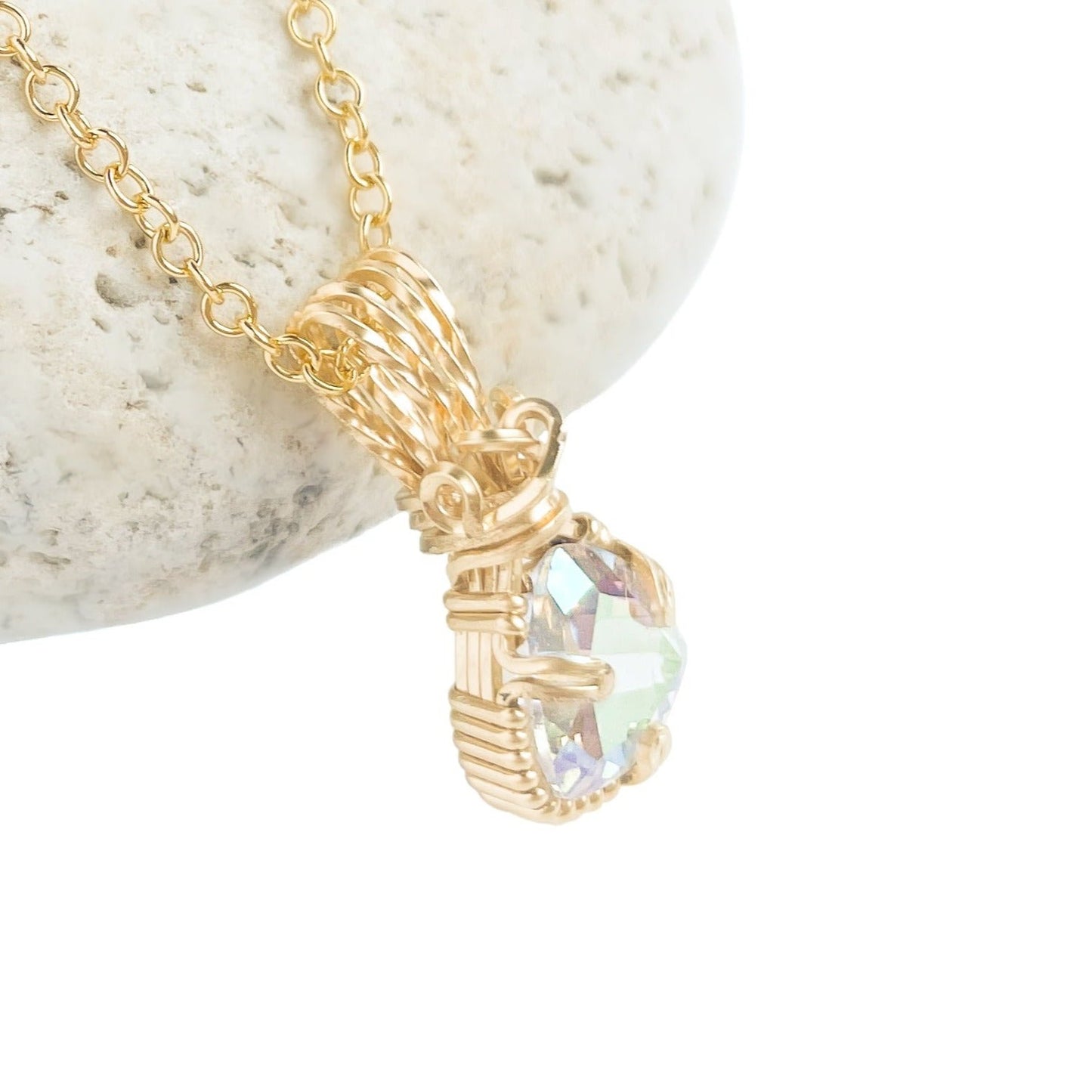 Mercury Mystic Topaz Pendant Necklace