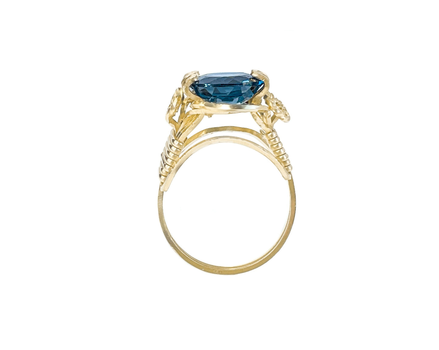 London Blue Topaz Oval Ring