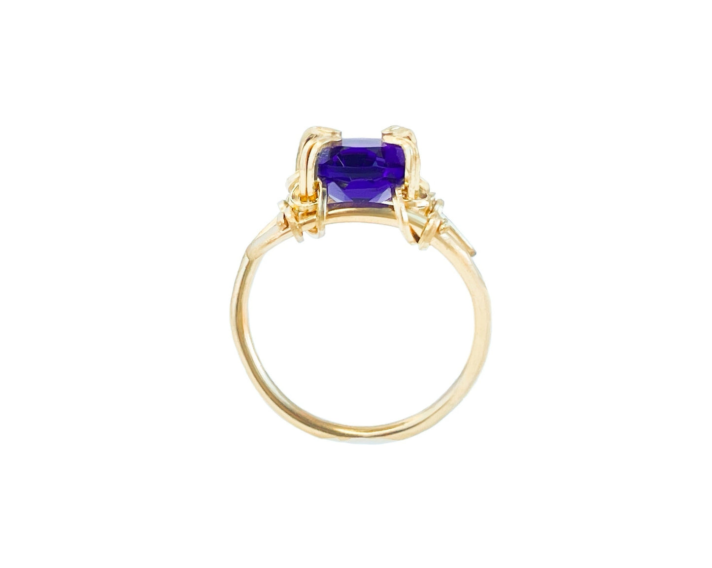 Purple African Amethyst Ring