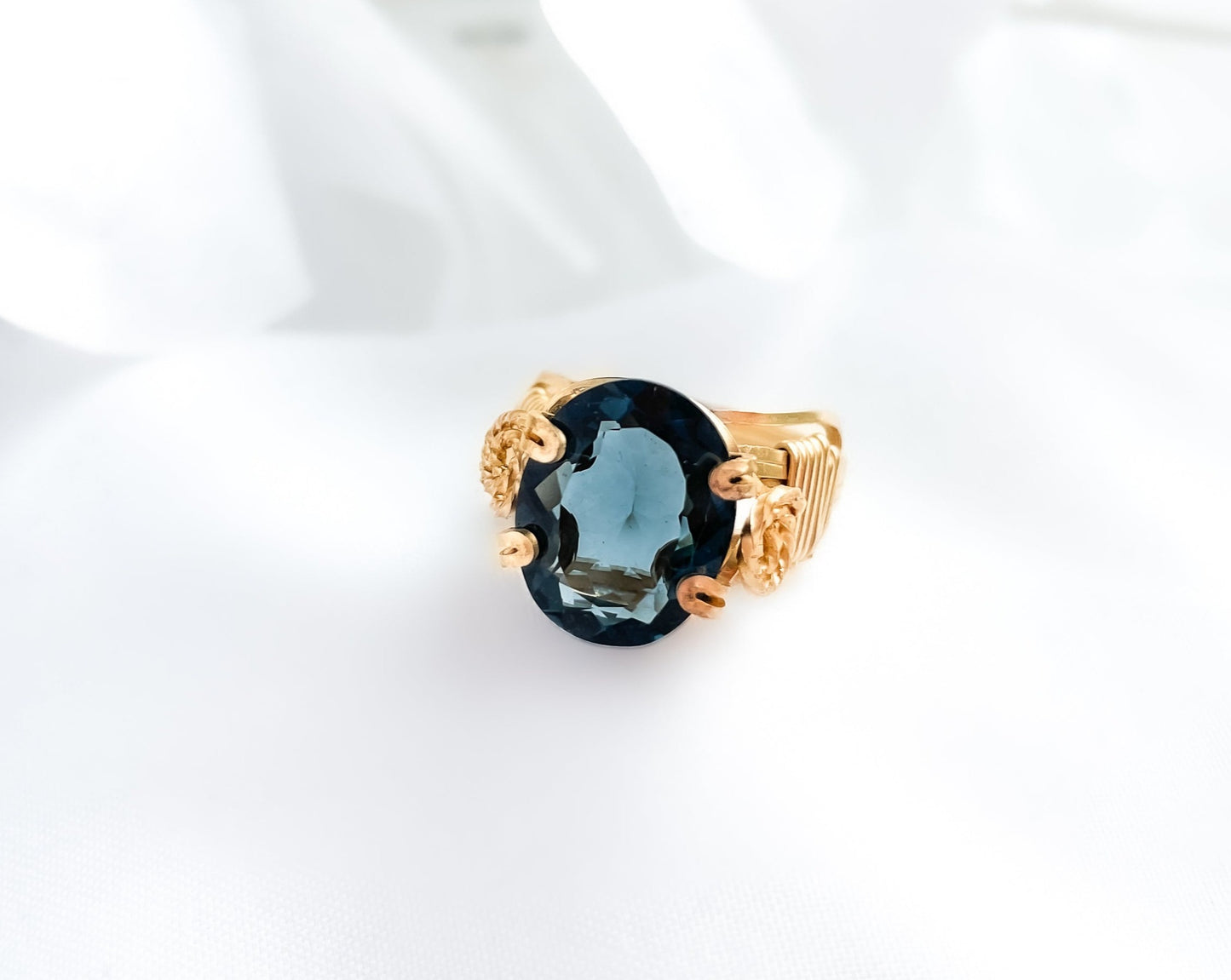 London Blue Topaz Oval Ring