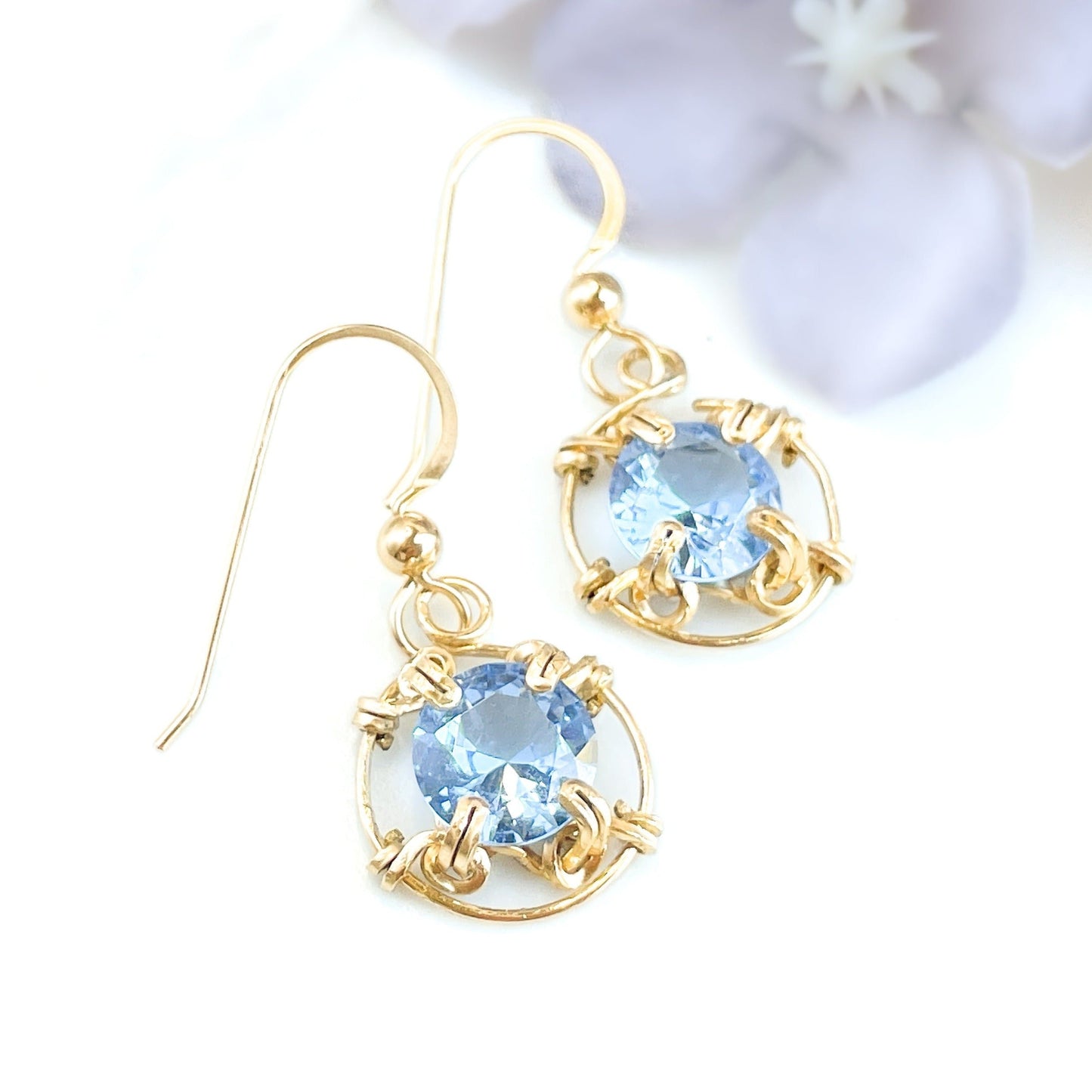 Aquamarine Classic Dangle Earrings