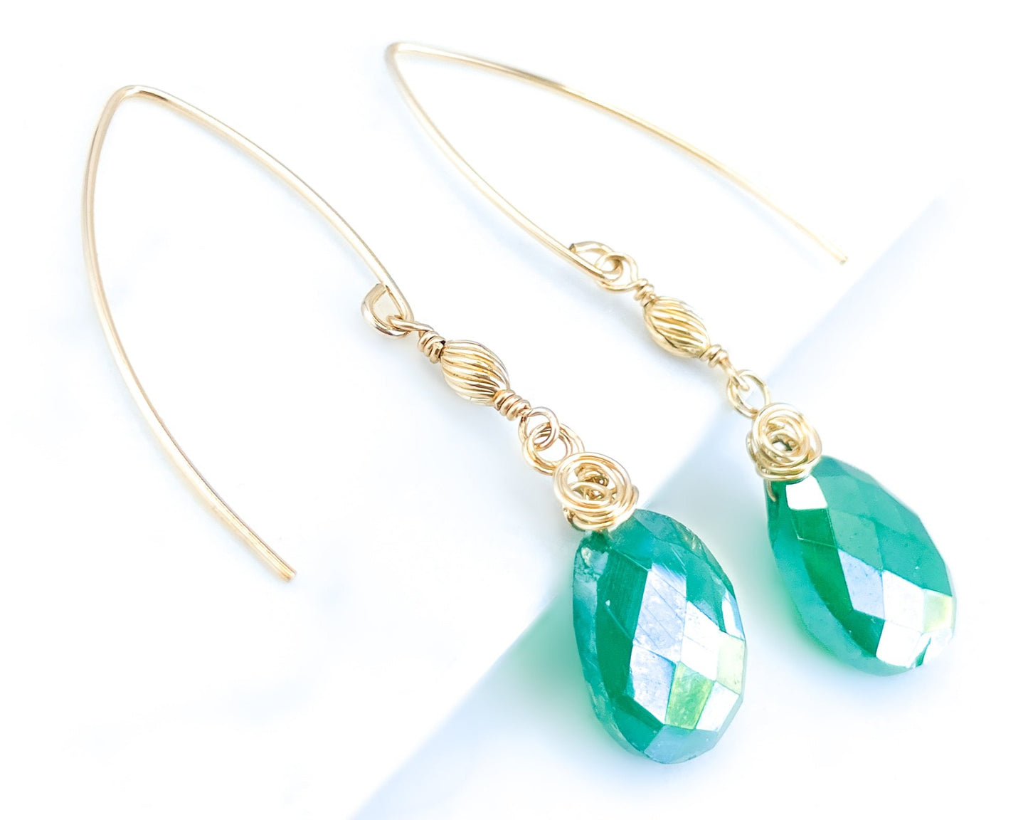 Green Quartz Dangles