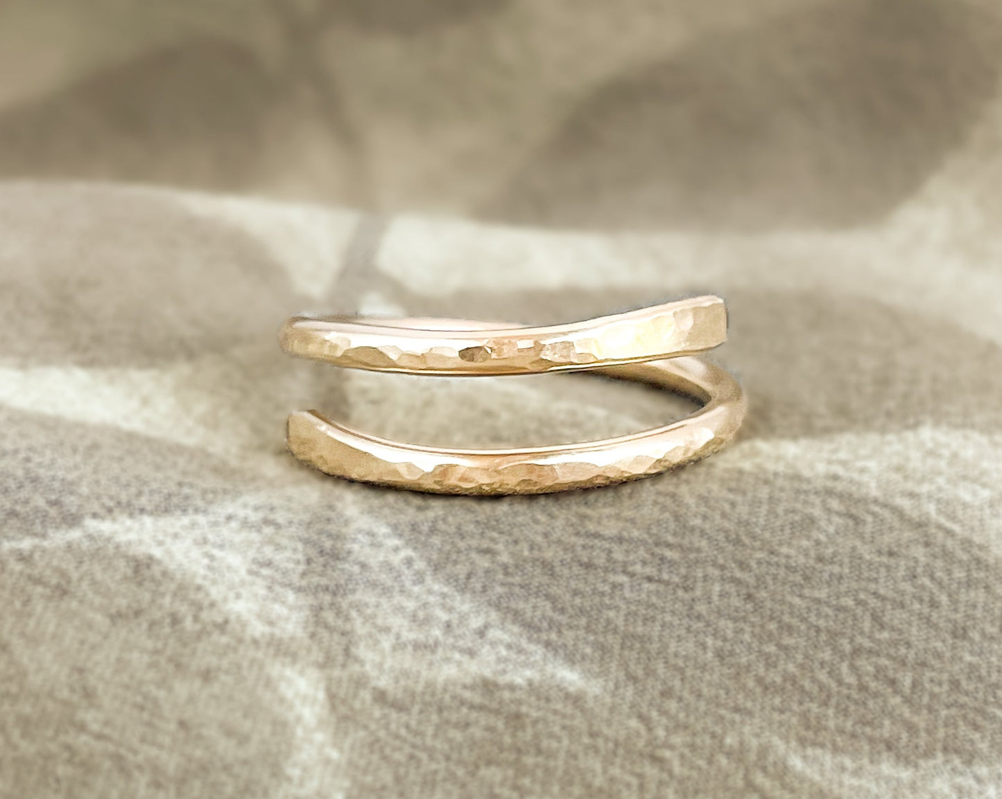 Gold Double Layer Ring