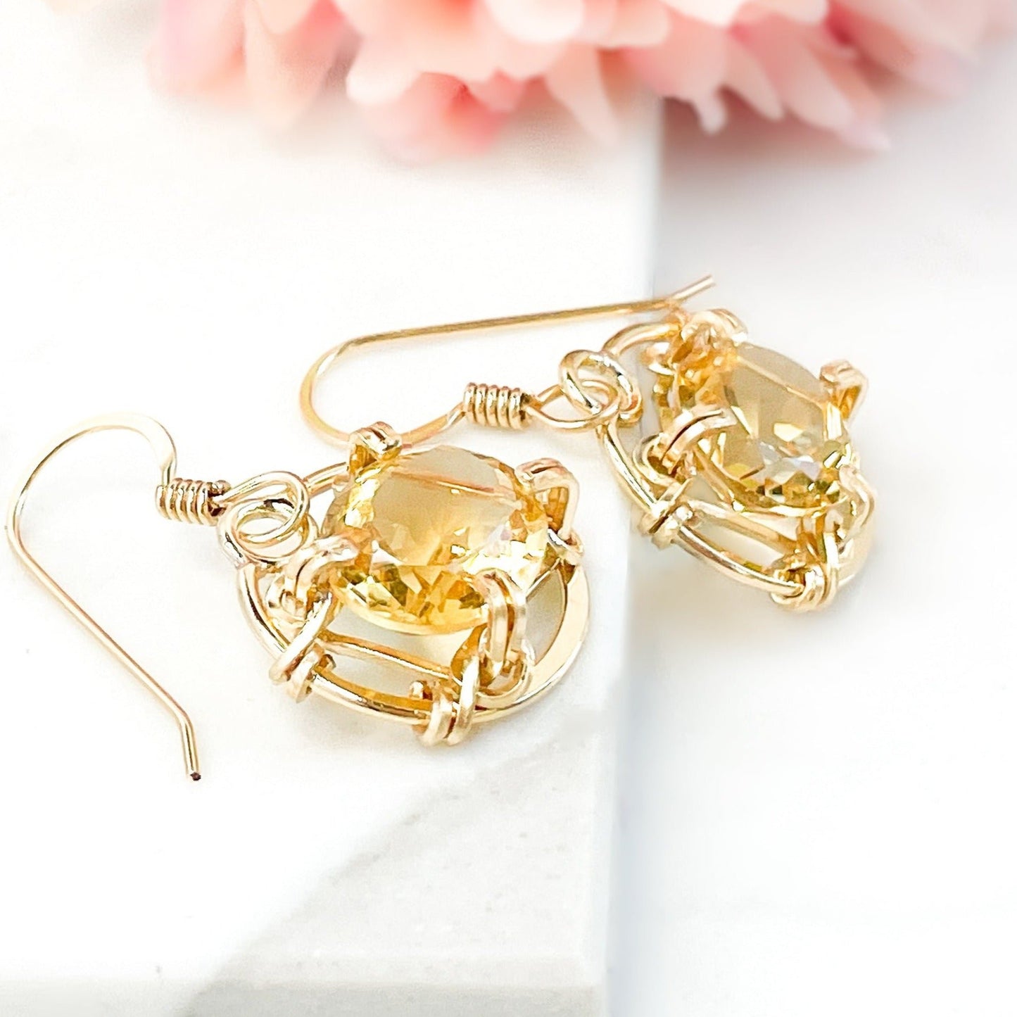 Citrine Dangle Earrings