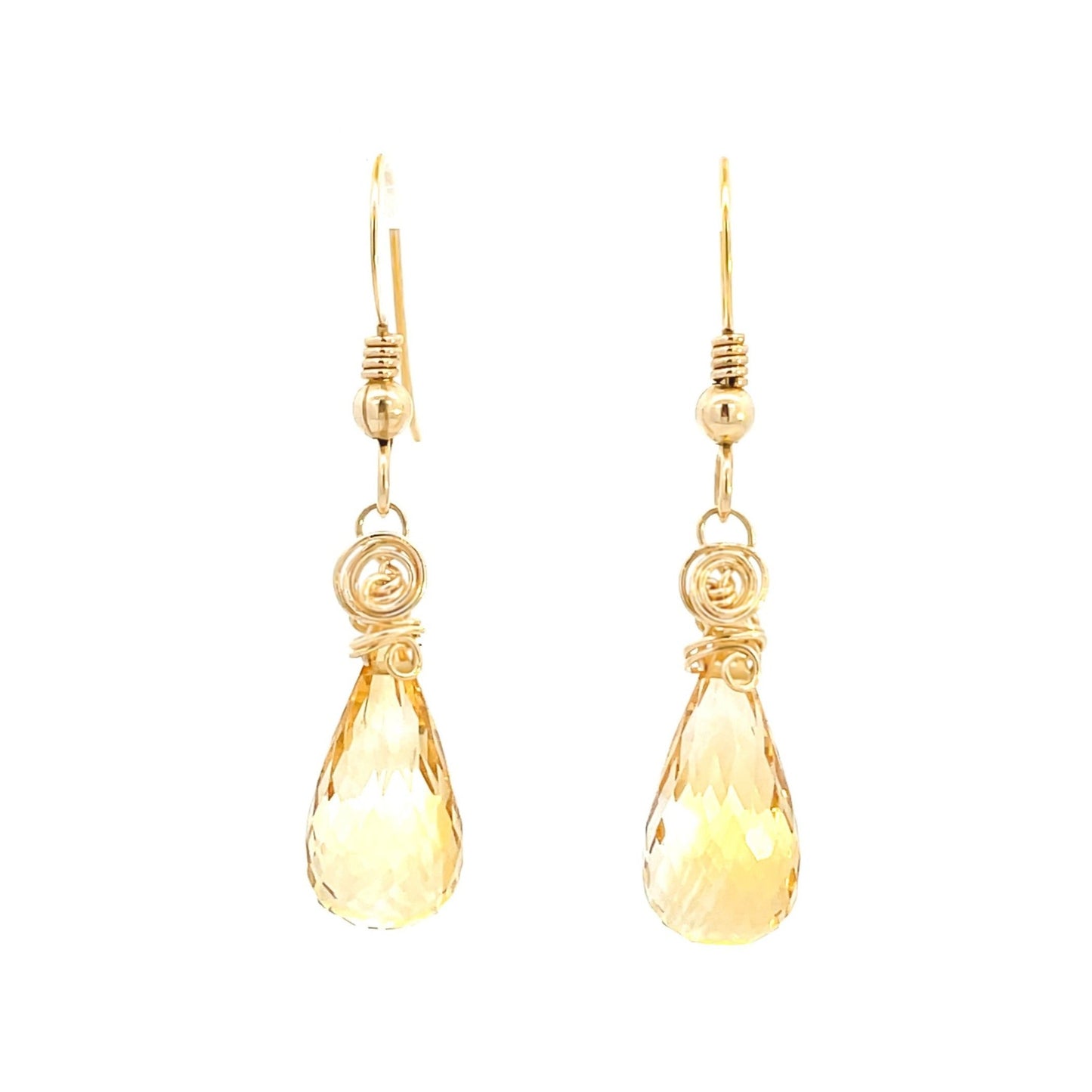 Citrine Earring Drops